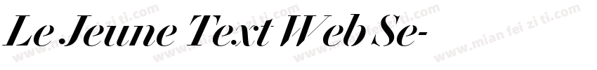 Le Jeune Text Web Se字体转换
